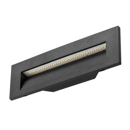 Rabalux - LED-buitenwandlamp, 6W/230V, IP65, zwart