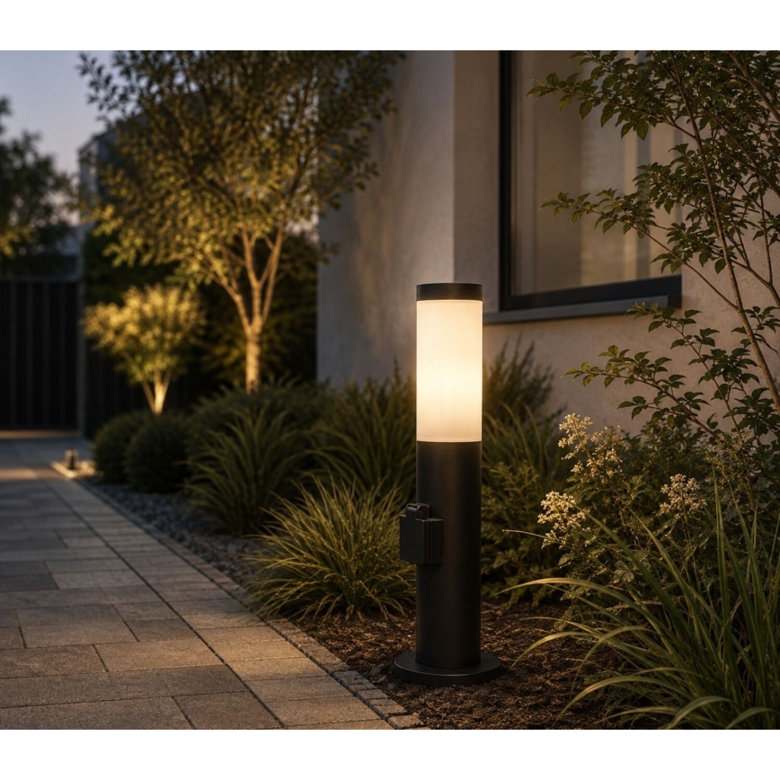 Rabalux - Buitenlamp met geïntegreerd stopcontact 1xE27/25W/230V IP44