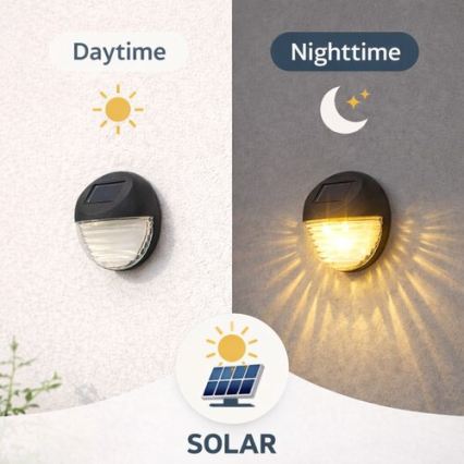 Rabalux - Lot de 2 appliques murales solaires à LED, 0,06 W, 1,2 V, 300 mAh, IP44