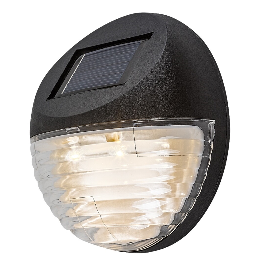 Rabalux - Lot de 2 appliques murales solaires à LED, 0,06 W, 1,2 V, 300 mAh, IP44