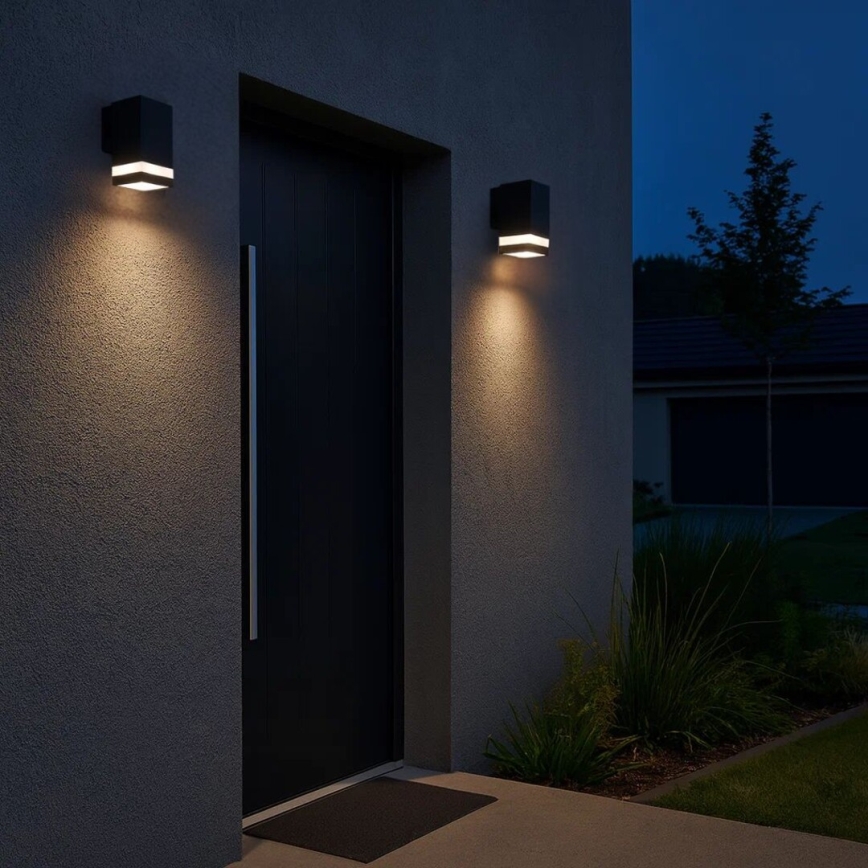 Rabalux - LED buitenwandlamp LED/9W/230V IP65 antraciet