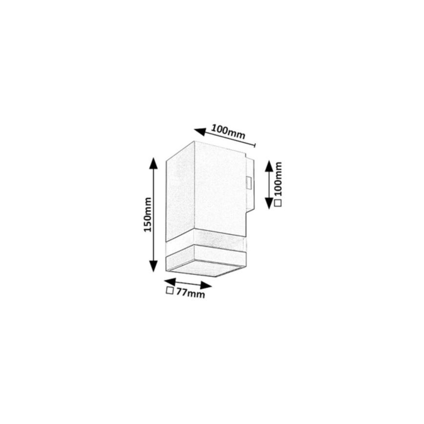 Rabalux - LED buitenwandlamp LED/9W/230V IP65 antraciet