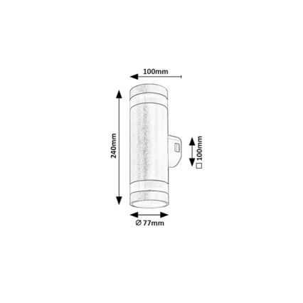 Rabalux - LED buitenwandlamp LED/16W/230V IP65 bruin