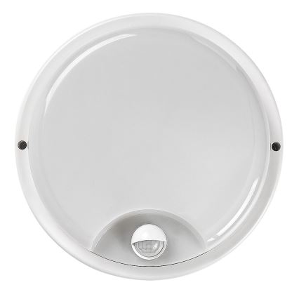 Rabalux - Applique murale extérieure LED avec détecteur, 18W/230V, IP65, blanche