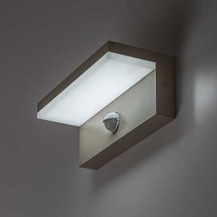 Rabalux - Applique murale LED d'extérieur avec détecteur LED/9W/230V IP54 beige