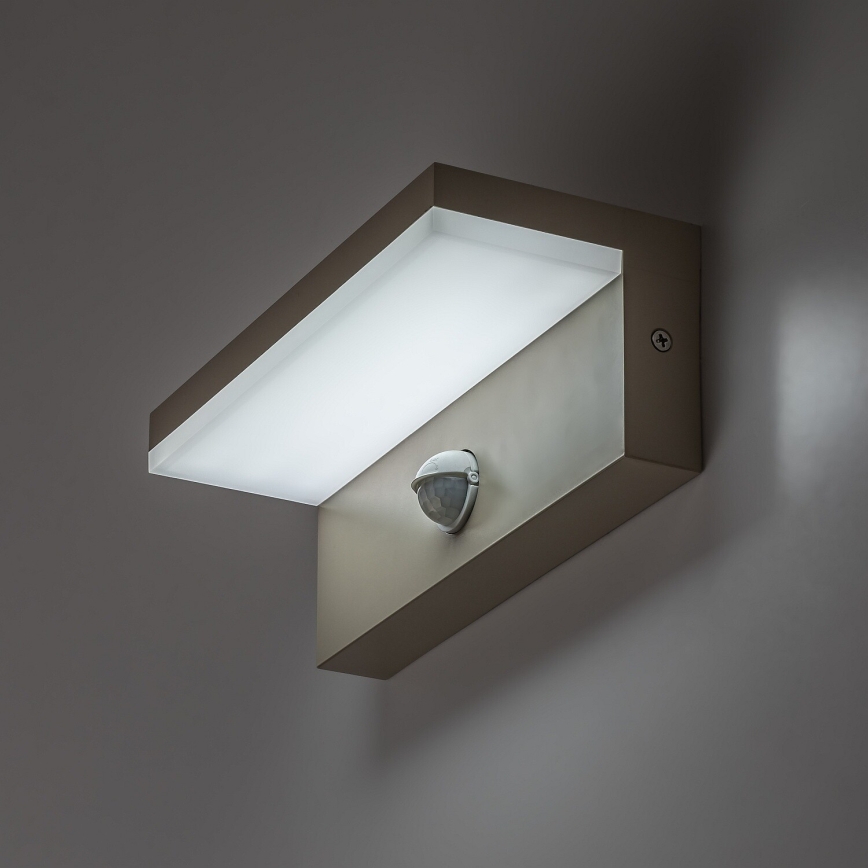 Rabalux - Applique murale LED d'extérieur avec détecteur LED/9W/230V IP54 beige