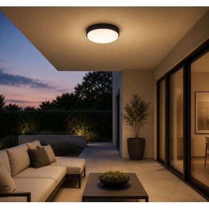 Rabalux - LED Buitenplafondlamp LED/14W/230V IP54 zwart