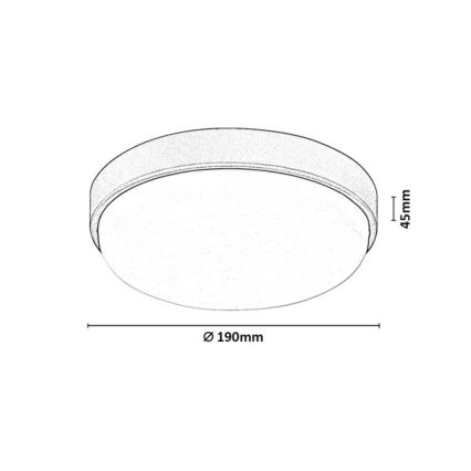 Rabalux - LED Buitenplafondlamp LED/14W/230V IP54 wit