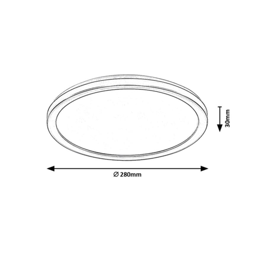 Rabalux - LED dimbaar buitenplafondlamp LED/15W/230V Wi-Fi Tuya 2700-6500K IP44 + afstandsbediening