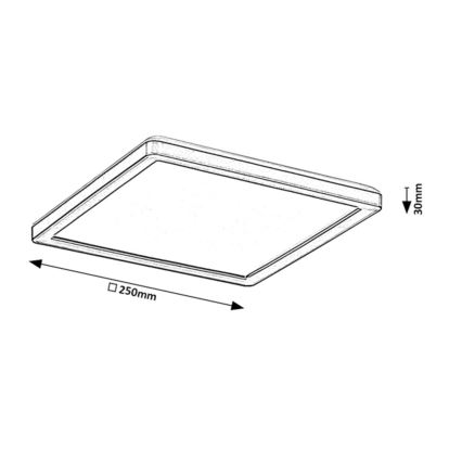 Rabalux - Dimbare LED Plafond Lamp voor Buiten LED/15W/230V Wi-Fi Tuya 2700-6500K IP44 + afstandsbediening