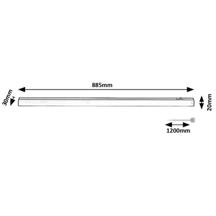 Rabalux - LED onderbouwlamp LED/13W/230V 4000K 88 cm