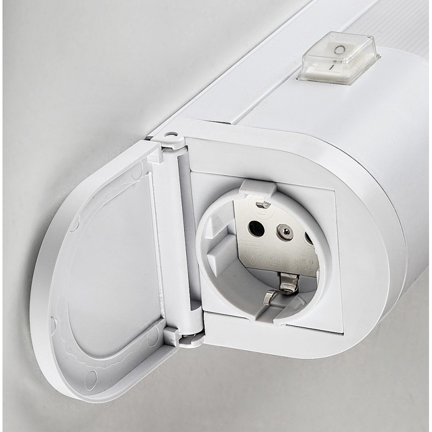 Rabalux - LED onderbouwlamp met stopcontact LED/17W/230V 4000K IP44 wit 57 cm
