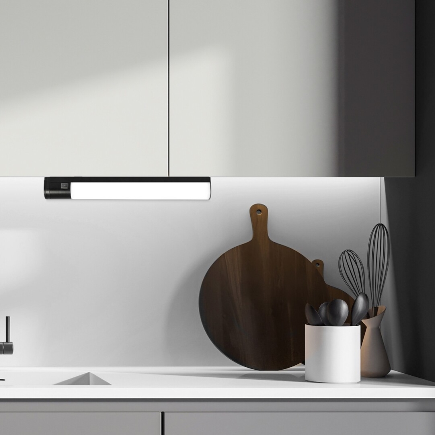 Rabalux - LED onderbouwlamp met stopcontact LED/17W/230V 4000K IP44 zwart 57 cm