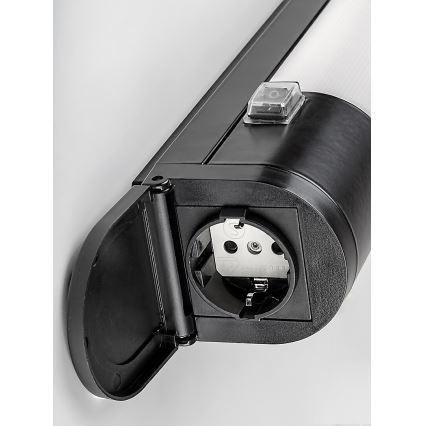 Rabalux - LED onderbouwlamp met stopcontact LED/17W/230V 4000K IP44 zwart 57 cm