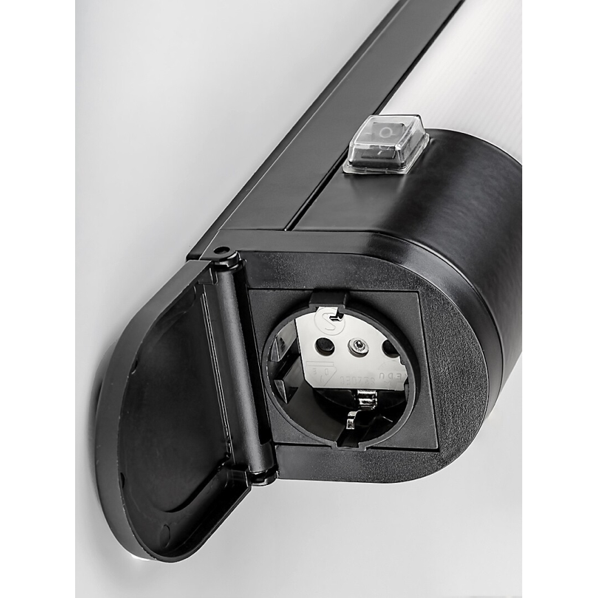Rabalux - LED Onder keukenkastverlichting met stopcontact LED/20W/230V 4000K IP44 zwart 87 cm