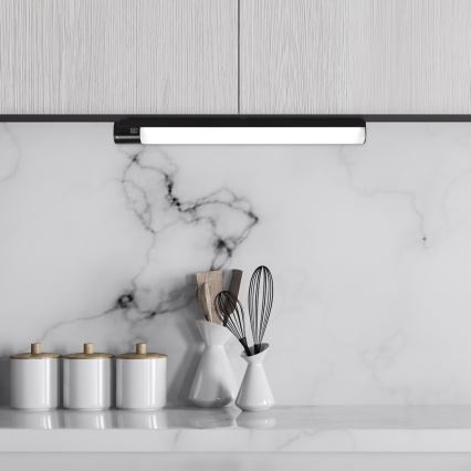 Rabalux - LED onderbouwlamp met stopcontact LED/20W/230V 4000K IP44 zwart 87 cm