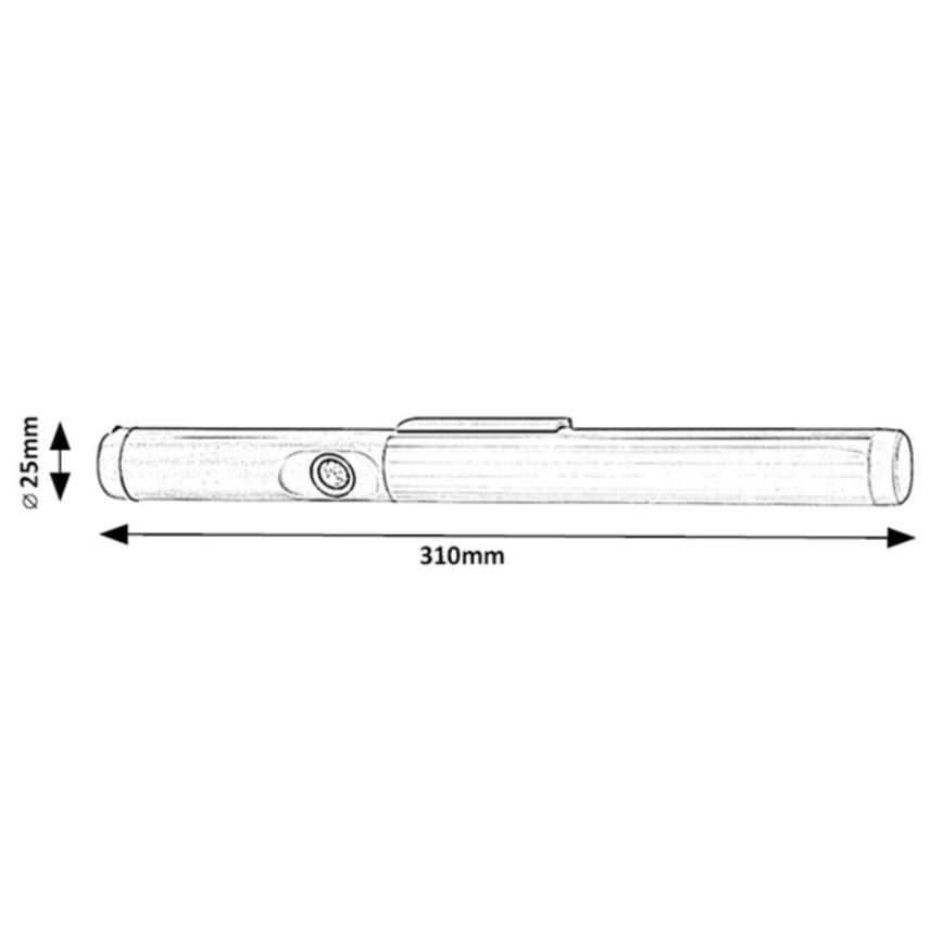 Rabalux - LED onderbouwlamp met sensor LED/3W/3,7V 4000K 1800 mAh