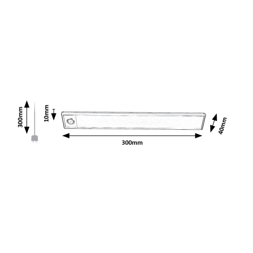 Rabalux - LED Onder keukenkastje oplaadbaar lamp met sensor LED/2W/3,7V 1100mAh 4000K