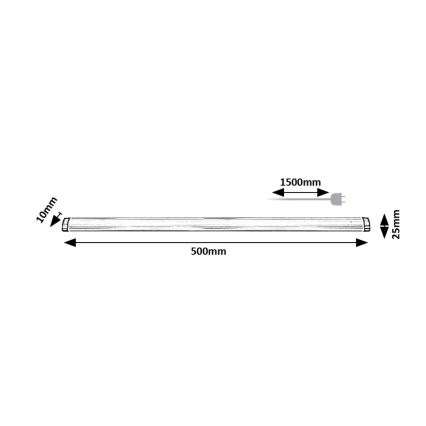Rabalux - Réglette LED de cuisine à intensité variable LED/5W/230V 4000K 50 cm