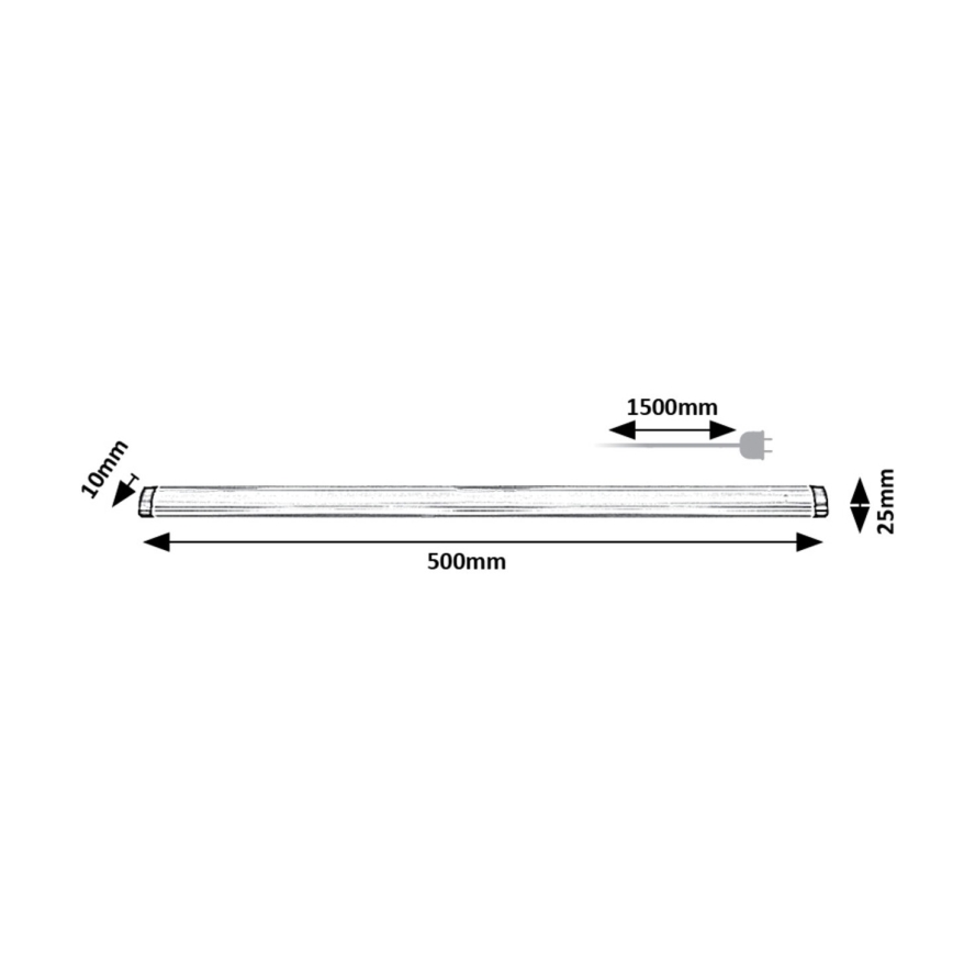 Rabalux - Réglette LED de cuisine à intensité variable LED/5W/230V 4000K 50 cm