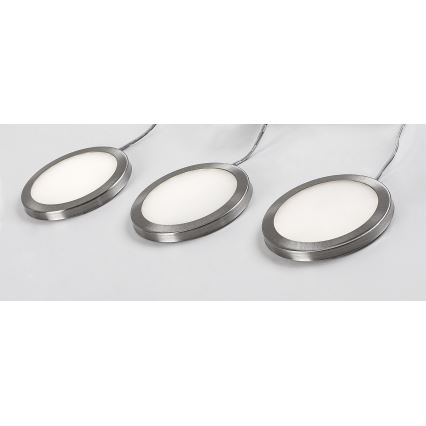 Rabalux - LOT 3x Éclairage à intensité variable pour placard 3xLED/1W/230V 4000K