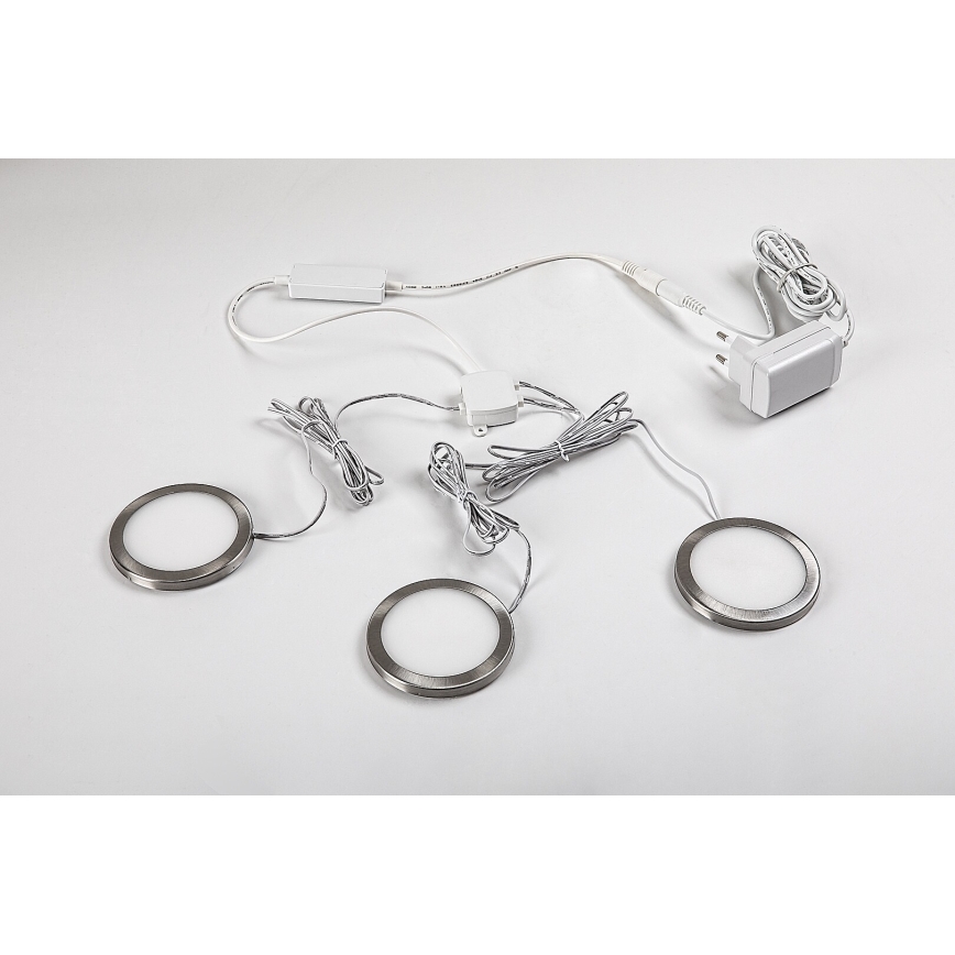 Rabalux - LOT 3x Éclairage à intensité variable pour placard 3xLED/1W/230V 4000K