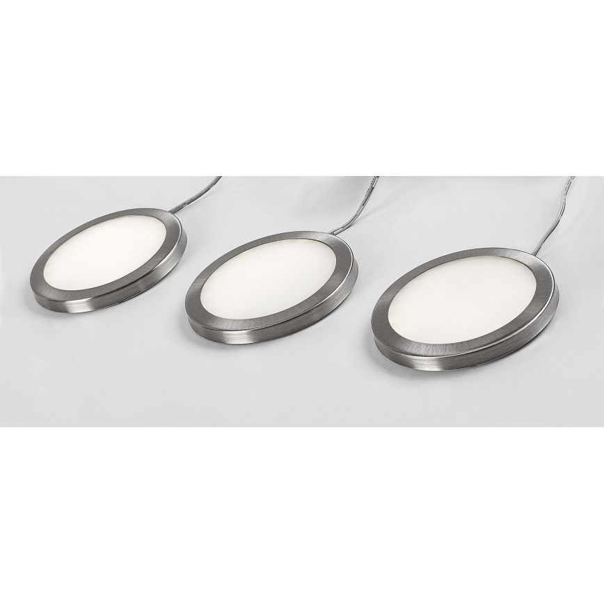 Rabalux - Ensemble de 3 éclairages LED dimmables pour armoire LED/1W/230V 4000K