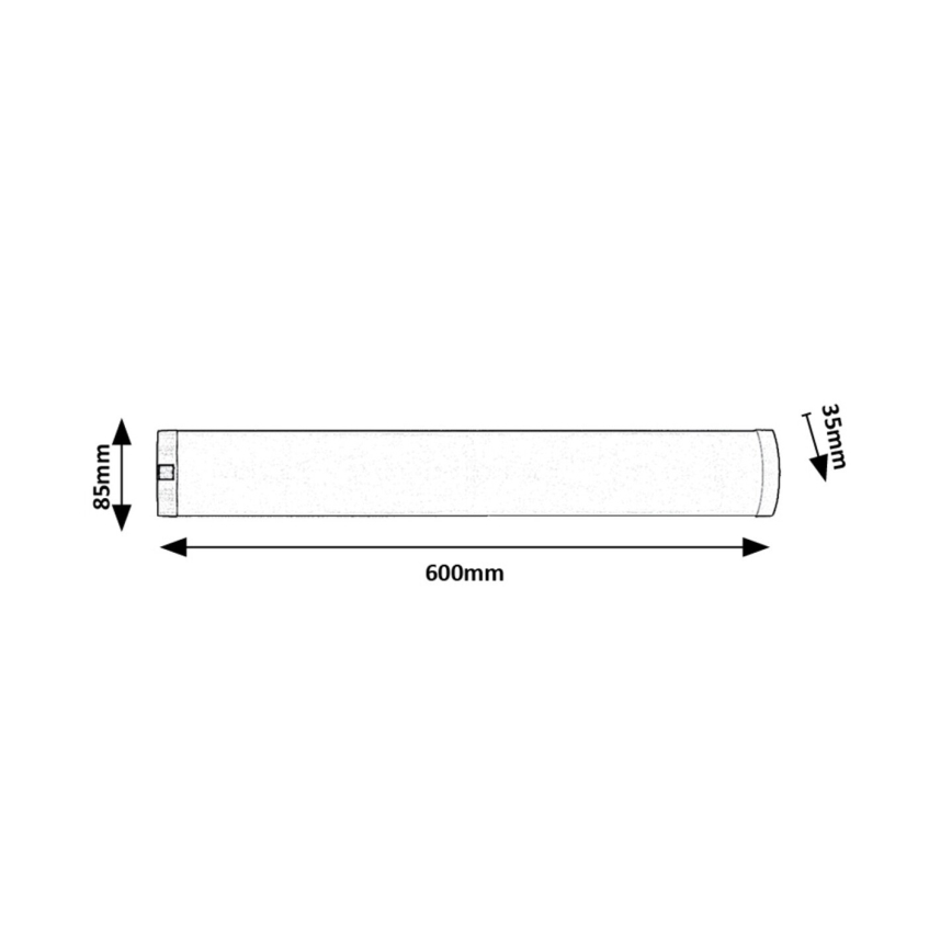 Rabalux - LED Onder keukenkast verlichting LED/8W/230V 4000K 60 cm mat chroom