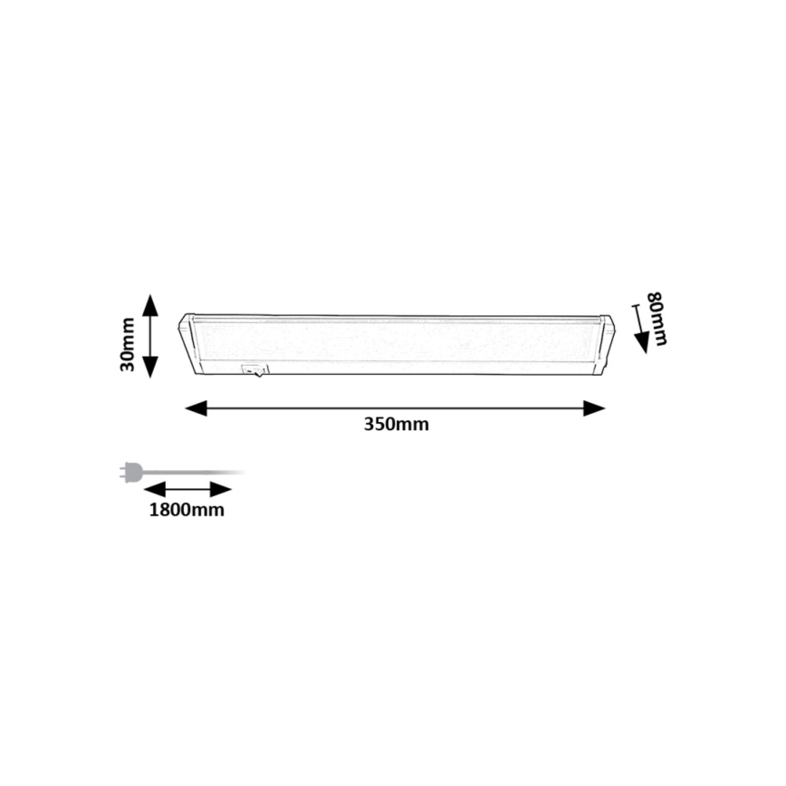 Rabalux  - LED Onder keukenkast verlichting LED/5W/230V 4000K wit
