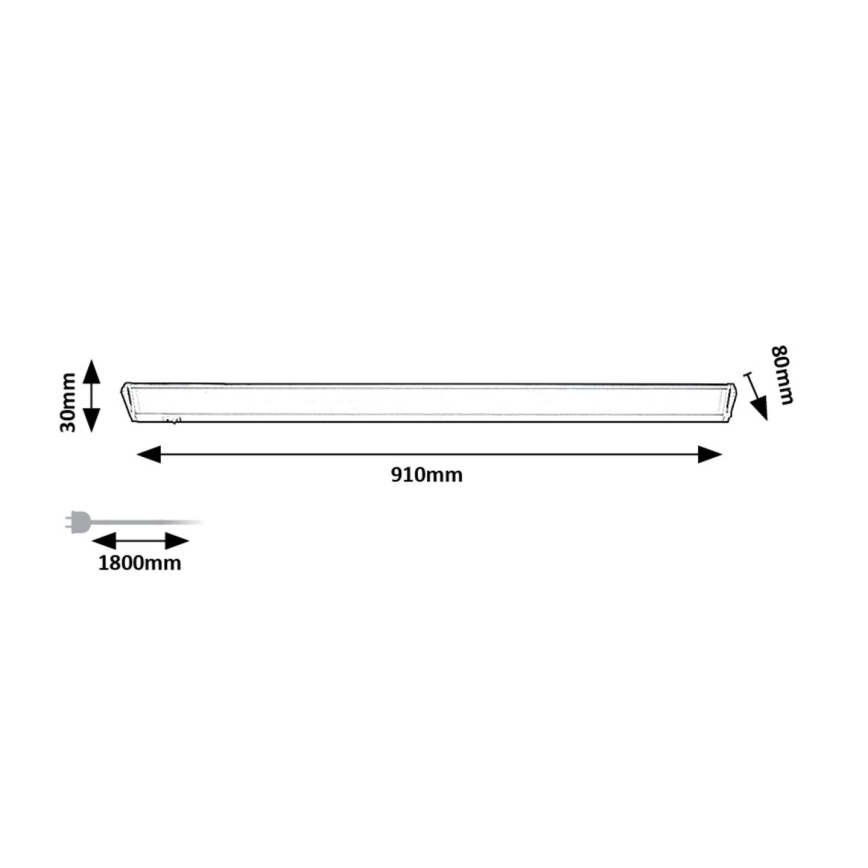 Rabalux - LED Onder keukenkast verlichting LED/15W/230V 4000K 91 cm wit