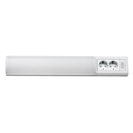 Rabalux - Réglette LED de cuisine avec 2 prises LED/10W/230V 4000K 50 cm blanc