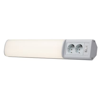 Rabalux - Réglette LED de cuisine avec 2 prises LED/10W/230V 4000K 50 cm blanc