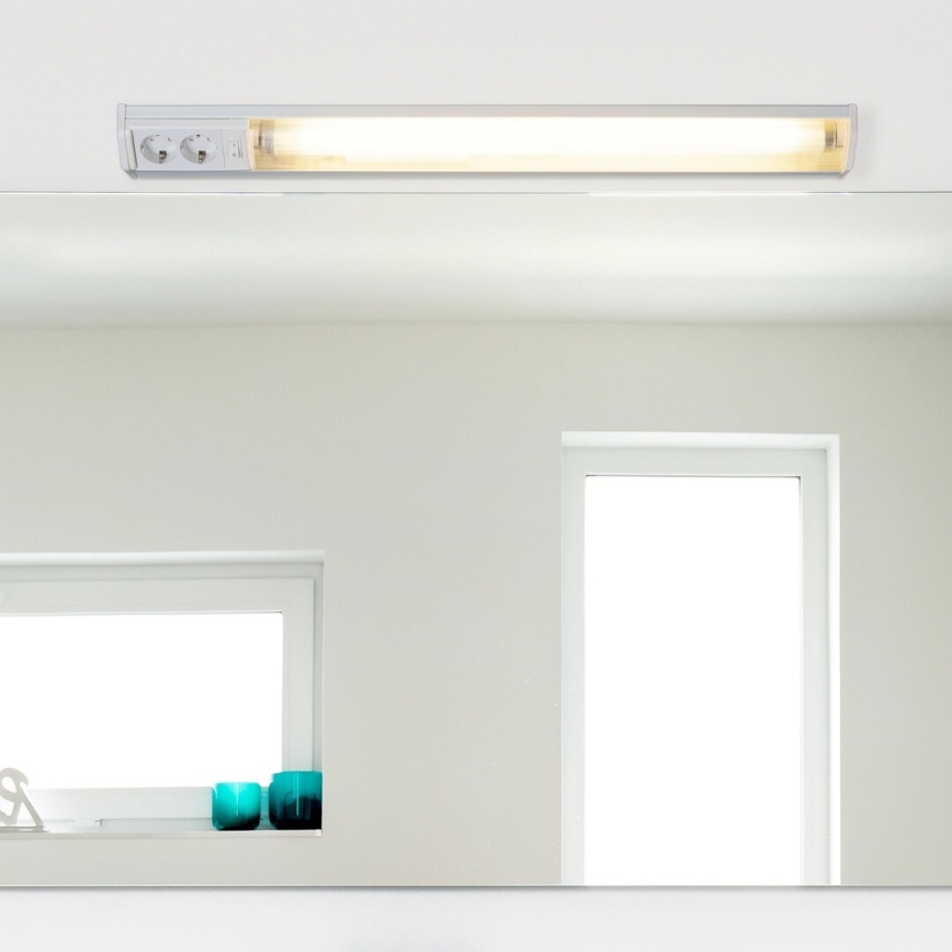 Rabalux - Réglette LED de cuisine avec 2 prises LED/15W/230V 4000K 70 cm blanc