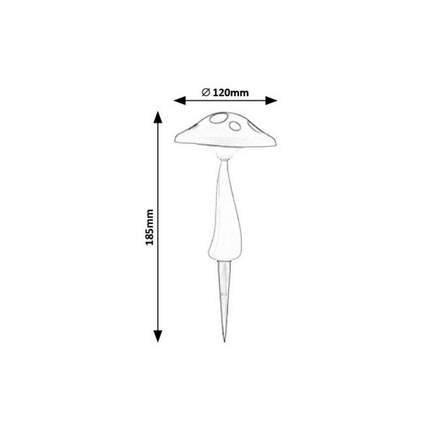 Rabalux - Lampe solaire extérieure LED avec détecteur LED/0,06W/1xAA IP44