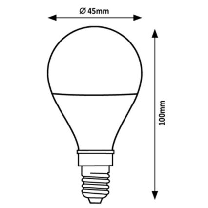 Rabalux - Ampoule LED G45 E14/2W/230V 4000K Classe énergétique A