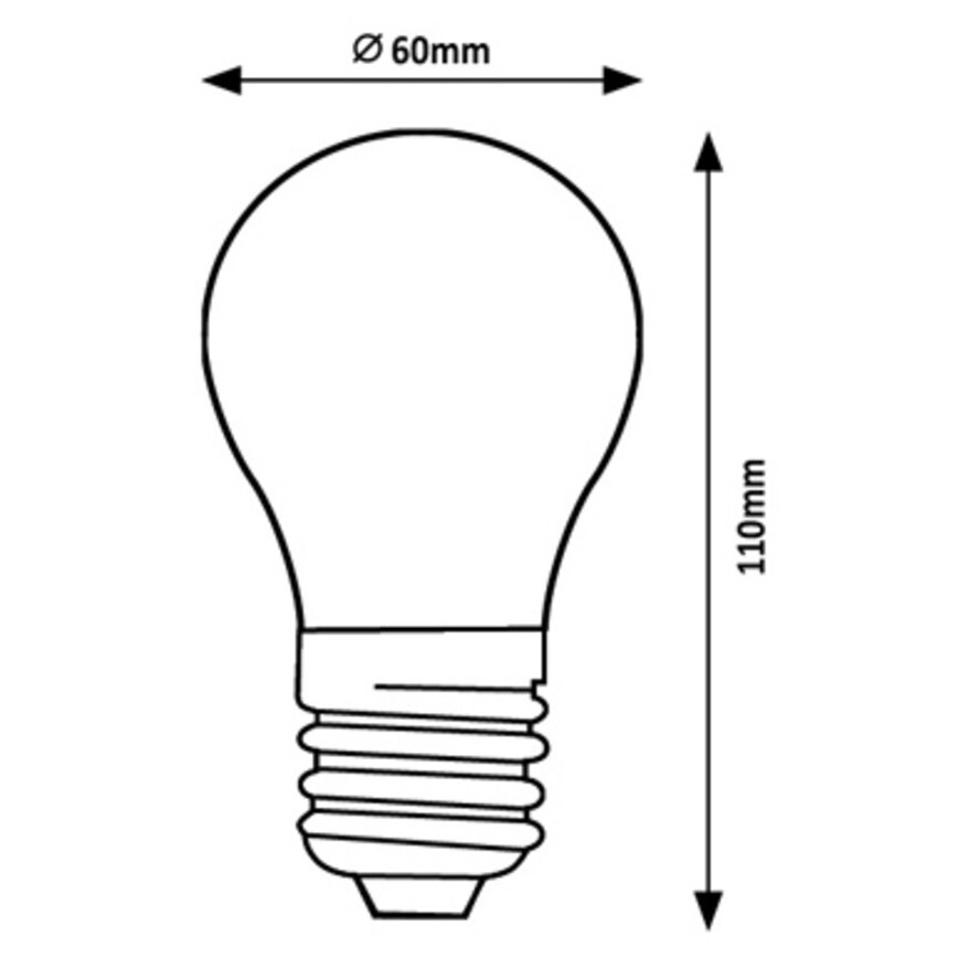 Rabalux - LED Lamp A60 E27/4W/230V 3000K Energieklasse A