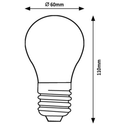 Rabalux - LED Lamp A60 E27/4W/230V 4000K Energieklasse A