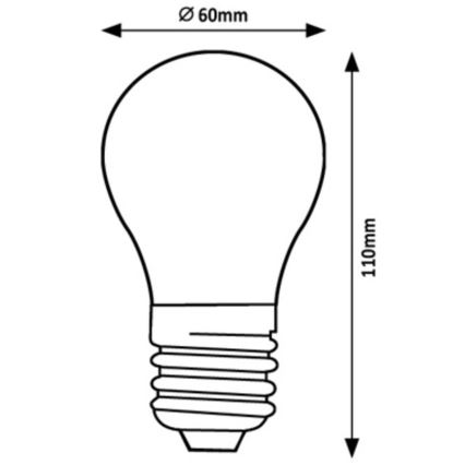 Rabalux - Ampoule LED A60 E27/7W/230V 3000K Classe énergétique A