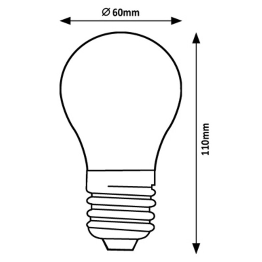 Rabalux - Ampoule LED A60 E27/7W/230V 3000K Classe énergétique A