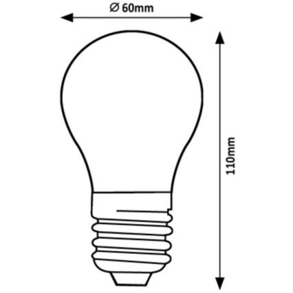 Rabalux - Ampoule LED A60 E27/7W/230V 4000K Classe énergétique A