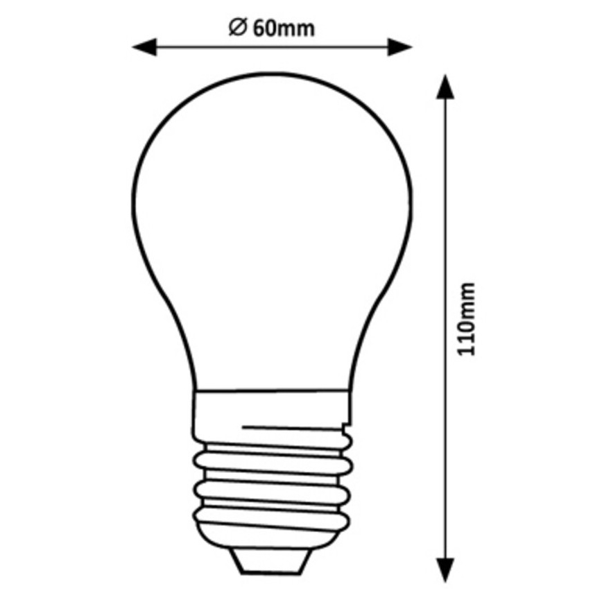 Rabalux - Ampoule LED A60 E27/7W/230V 4000K Classe énergétique A