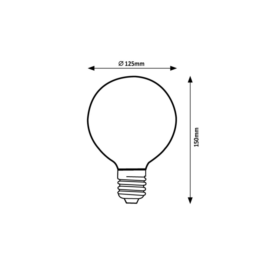 Rabalux - Ampoule LED G125 E27/5W/230V 1800K