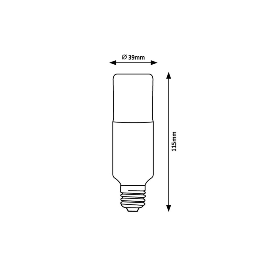 Rabalux - LED Lamp SMD T39 E27/9W/230V 4000K