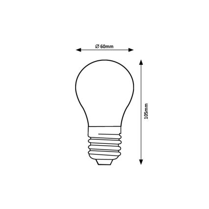 Rabalux - LED Lamp FILAMENT A60 E27/7W/230V 3000K Energieklasse A