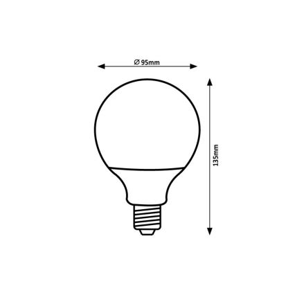Rabalux - LED Lamp SMD G95/15W/230V 4000K