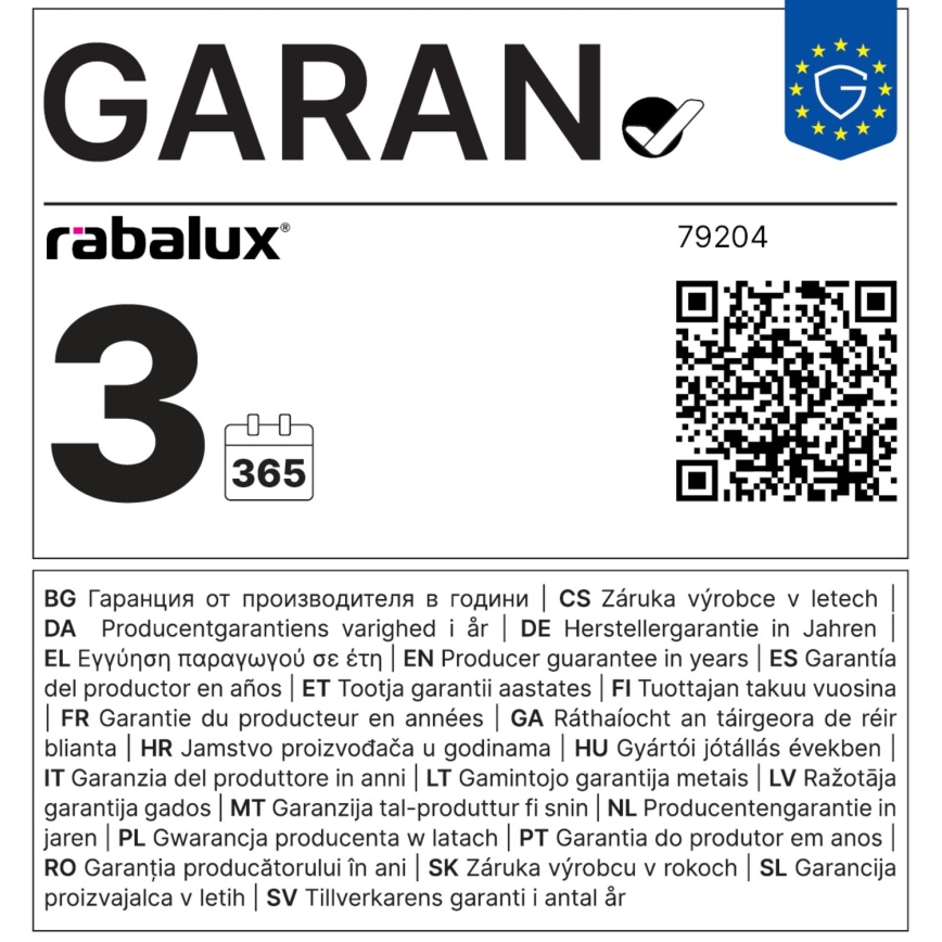 Rabalux - Ampoule LED SMD GU10/4W/230V 3000K