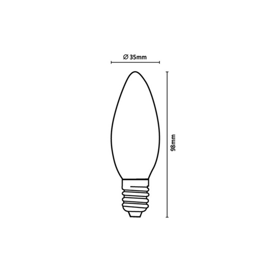 Rabalux - LED-lamp FILAMENT C35 E14/4W/230V 4000K