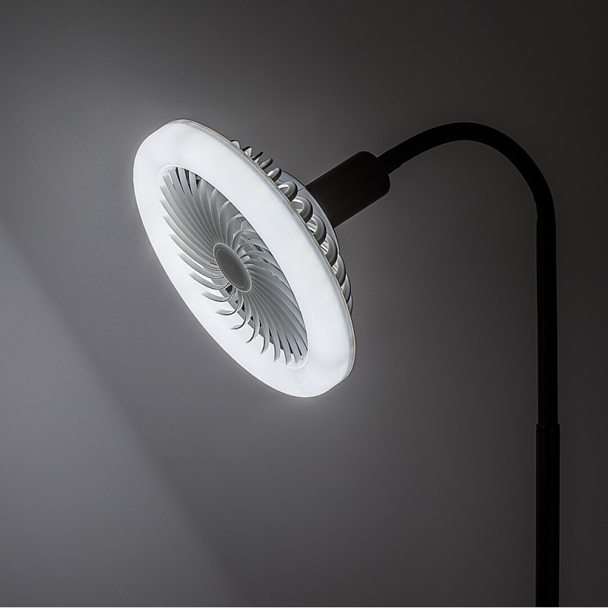 Rabalux - Ampoule LED dimmable avec ventilateur SMD E27/16W/230V 3000–6500 K + télécommande
