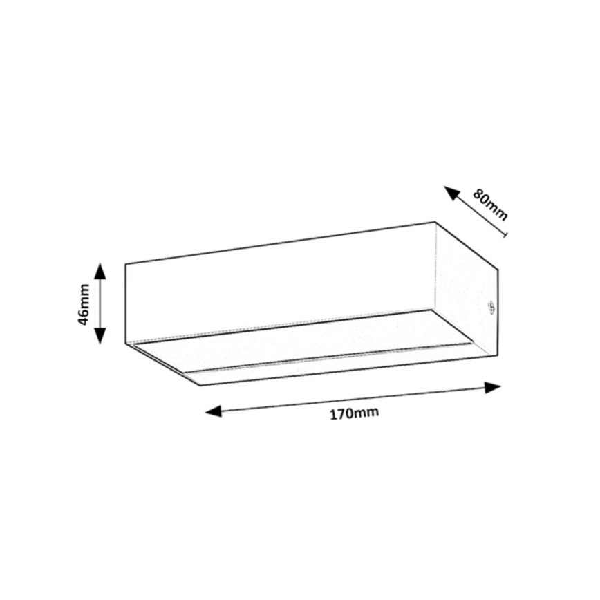 Rabalux - Applique murale d'extérieur LED/10W/230V IP65