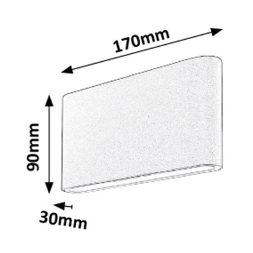 Rabalux - LED Wandlamp voor buiten 2xLED/6W/230V IP54 3000K